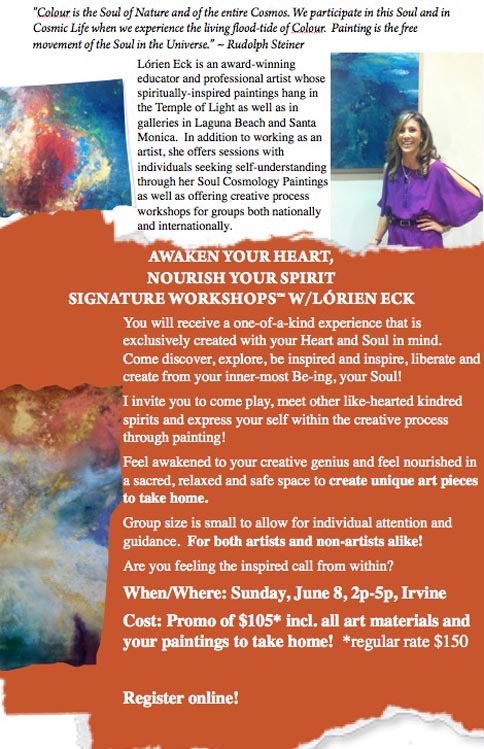 Orange County Art Workshop with Lorien Eck - June 8th